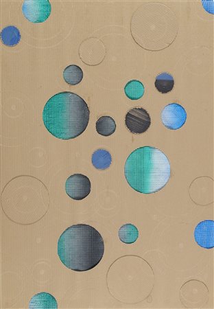 Paolo Masi (Firenze 1933) Senza titolo, 2011 Acrilici su cartone ondulato e...