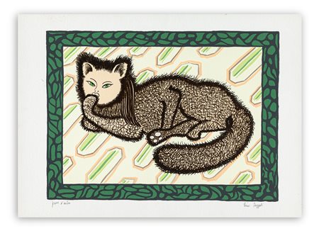 DINO BUZZATI (1906-1972) - La signora gatta, 1970