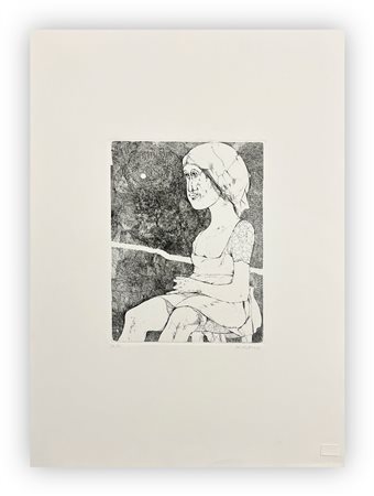 KARL PLATTNER (1919-1986) - Senza Titolo (Donna seduta), 1975