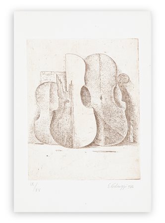 ESO PELUZZI (1894-1985) - Senza Titolo, 1982