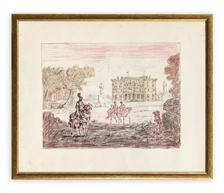 GIORGIO DE CHIRICO (1888-1978) - Cavalieri antichi, 1954