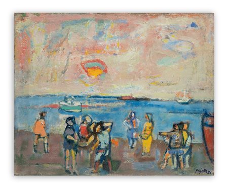 GUIDO PAJETTA (1898-1987) - Ultime voci sulla spiaggia, 1956