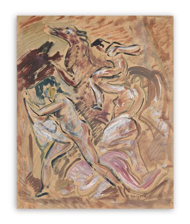 SILVIO CONSADORI (1909-1994) - Studio per 'Il ratto delle Sabine', 1940
