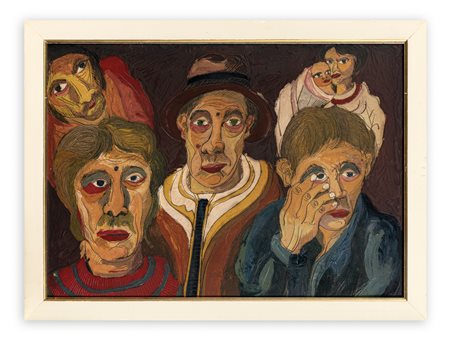 BEPPE SERAFINI (1915-1987) - Volti di famiglia, 1975