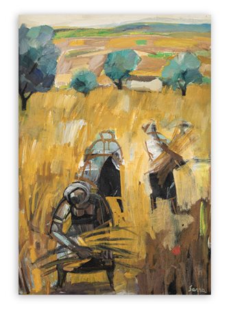MANLIO SARRA (1910-1986) - Mietitrici di Sorianello, 1961