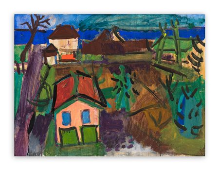 GIORGIO DARIO PAOLUCCI (1926-2019) - Paesaggio di Calabria, 1958