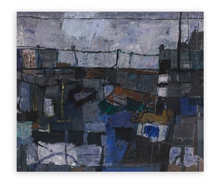 RINALDO PIGOLA (1918-1999) - Paesaggio a Parigi, 1954