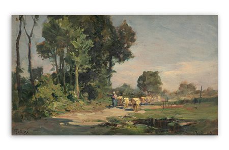 CARLO FOLLINI (1848-1938) - Senza Titolo, 1910