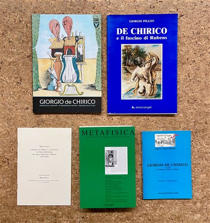 GIORGIO DE CHIRICO - Lotto unico di 5 cataloghi