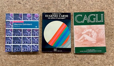 EUGENIO CARMI, CORRADO CAGLI E MAURIZIO GALIMBERTI - Lotto unico di 3 cataloghi