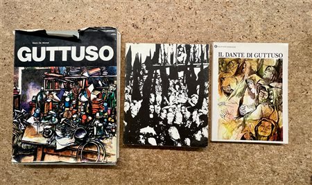 RENATO GUTTUSO - Lotto unico di 3 cataloghi