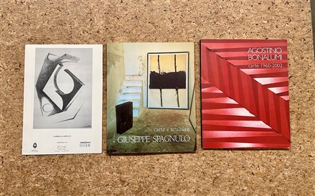GIUSEPPE SPAGNULO, AGOSTINO BONALUMI E CARMELO CAPPELLO - Lotto unico di 3 cataloghi