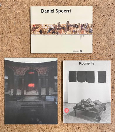 JANNIS KOUNELLIS, WILLIAM XERRA E DANIEL SPOERRI - Lotto unico di 3 cataloghi