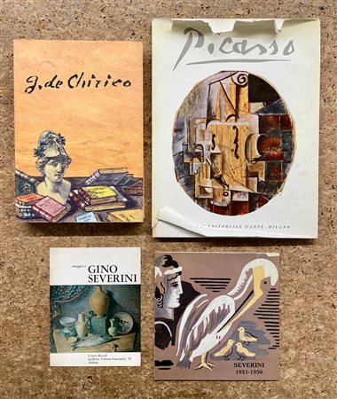GIORGIO DE CHIRICO, GINO SEVERINI E PABLO PICASSO - Lotto unico di 4 cataloghi