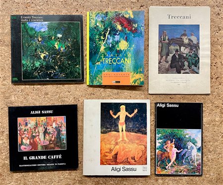 ALIGI SASSU E ERNESTO TRECCANI - Lotto unico di 6 cataloghi