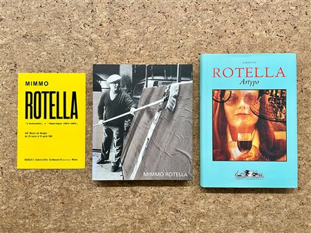 MIMMO ROTELLA - Lotto unico di 2 cataloghi