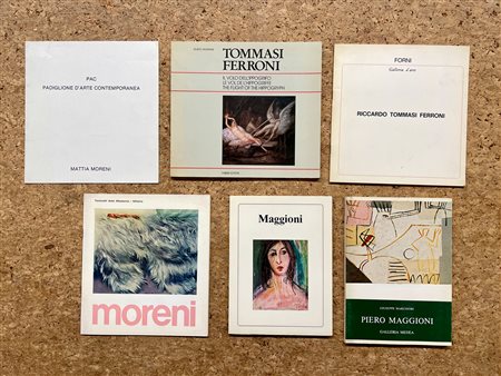 TOMMASI FERRONI, PIERO MAGGIONI E MATTIA MORENI - Lotto unico di 6 cataloghi