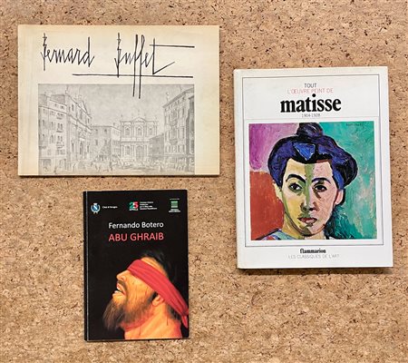 FERNANDO BOTERO, HENRI MATISSE E FERNAND BUFFET - Lotto unico di 3 cataloghi