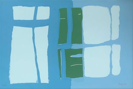 Antonio Corpora, Serigrafia dalla cartella Voies de la couleur - Signes du silence