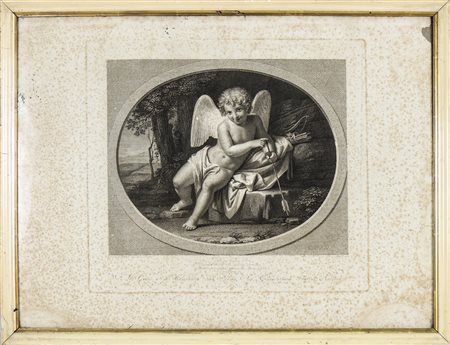 GIOVANNI FOLO (1764-1836) Cupido coppia di acqueforti - Pair of Etchings, una...