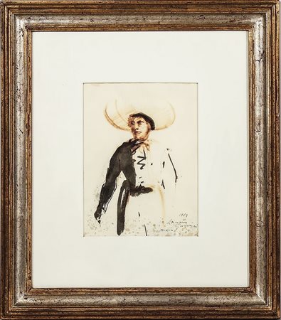 LUCIANO GUARNIERI (1930-2009) Figura con sombrero - Figure with Sombrero...