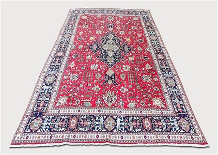 TAPETO PERSIANO TABRIZ - OLD PERSIAN TABRIZ CARPET vecchia manifattura, fondo...