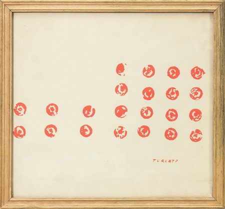 GIULIO TURCATO (1912-1995) Senza Titolo - Untitled serigrafia - silkscreen...