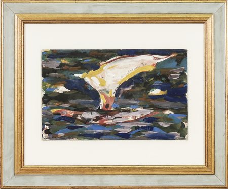 SILVIO LOFFREDO (1920-2013) La barca - The Boat olio su cartone telato - oil...