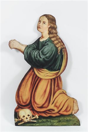 MARIA MADDALENA - MARY MAGDALENE XIX secolo - 19th century olio su lastra di...