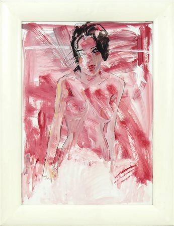 BRUNO PAOLI (1915-2005) Irene tecnica mista su cartoncino - mixed media on...