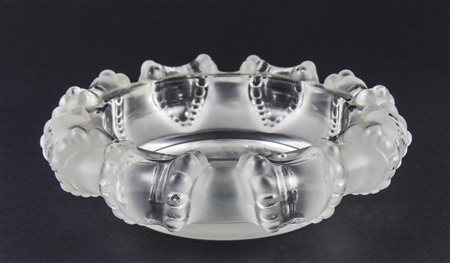 CIOTOLA IN CRISTALLO INCOLORE - UNCOLOURED CRYSTAL BOWL Lalique realizzata...