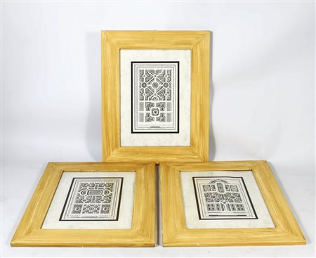 SERIE DI SEI INCISIONI - SIX ENGRAVING Francia - France XIX secolo - 19th...