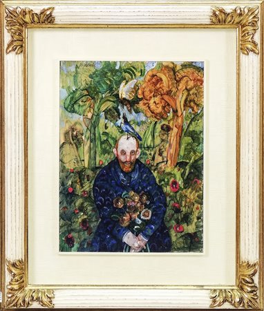 ANTONIO POSSENTI Nel bosco 1997- In the Forest 1997 olio su tavoletta - oil...