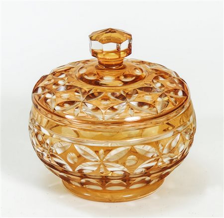 PORTA BON-BON IN CRISTALLO MOLATO DI BOEMIA - BOHEMIAN CUT CRYSTAL BON BON...