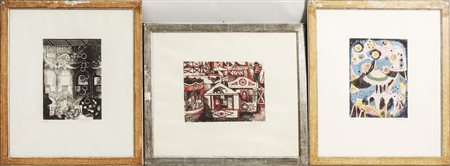 TRE INCISIONI - THREE ENGRAVINGS Enrico Paulucci, Francesco Tabusso e Giacomo...