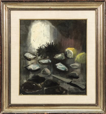 ELIANO FANTUZZI (1909-1987) Natura morta con frutti di mare - Still Life with...
