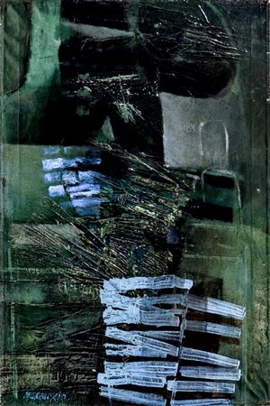 GIUSEPPE DE GREGORIO (1920-2007) Composizione - Composition olio su tela -...