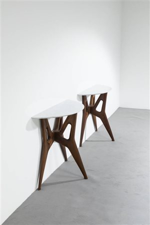 PARISI ICO (attribuito)<BR>Coppia di consolle