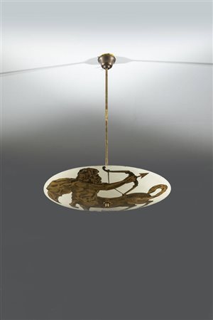 PIERO FORNASETTI<BR>Milano 1913 - 1988<BR>Lampada a sospensione