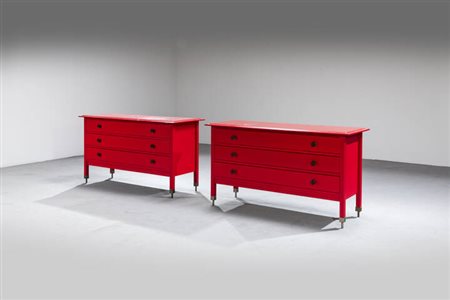 CARLO DE CARLI<BR>Coppia di cassettiere