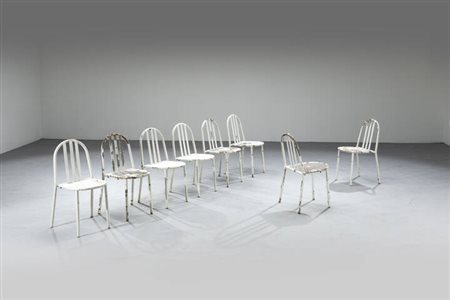 MALLET STEVENS ROBERT<BR>Otto sedie