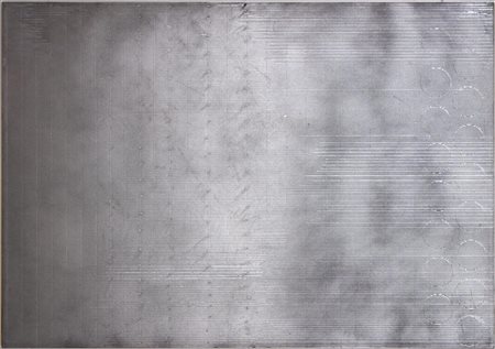 Paolo Masi, Senza titolo, 2007, acrilico su cartone ondulato, cm 70x100,...