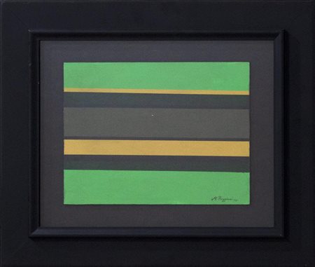 Mauro Reggiani, Composizione n. II-68, 1968, acrilici su tavola, cm 30x40,...