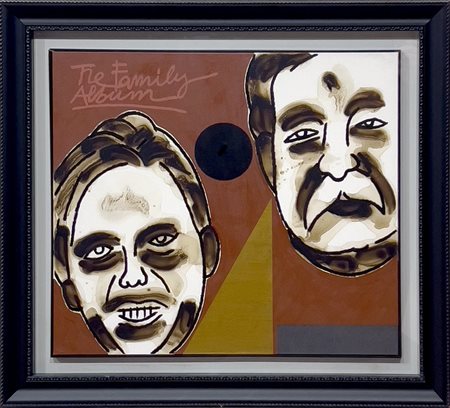 Concetto Pozzati, The family album, 2002, acrilico e smalto su tela, cm...