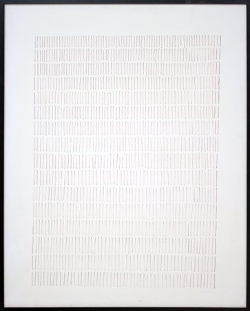 Arturo Vermi, Diario, 1969, tecnica mista su tela, cm 100x80