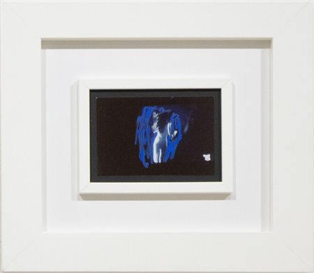 Mario Schifano, Senza titolo, 1990-97, tecnica mista su fotografia, cm 10x15,...