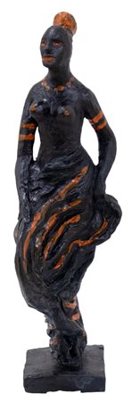Salvatore Fiume, Somala, 1990, scultura in bronzo, cm28x11, esemplare P.A.,...