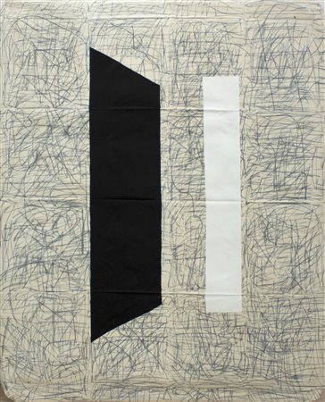 Cesare Berlingeri, Primordiale con ombra, 2014, tecnica mista su tela...