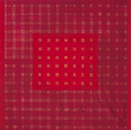 Gastone Biggi, Canto dogale, 2009, industrial paint su tela, cm 200x200,...