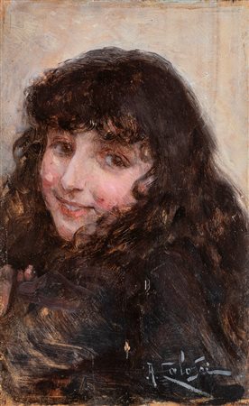 Arturo Calosci (Montevarchi (Arezzo) 1854-Firenze 1926)  - Vezzosa